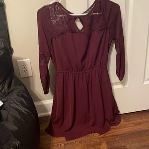 Women’s xSmall Burgundy dress , like new .